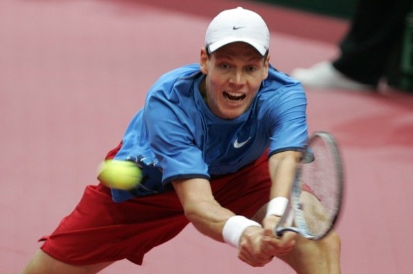 Tomáš Berdych, česká tenisová naděje na olympiádě.